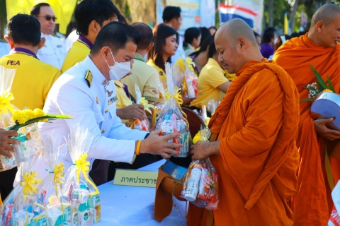 ไฟล์แนบ การประปาส่วนภูมิภาคสาขาประจวบคีรีขันธ์ เข้าร่วมพิธีสวดพระพุทธมนต์และพิธีทำบุญตักบาตรถวายพระราชกุศลและพิธีวางพานพุ่มดอกไม้และถวายพระราชสดุดี เนื่องในวันสมเด็จพระเจ้าตากสินมหาราช 28 ธันวาคม 2566