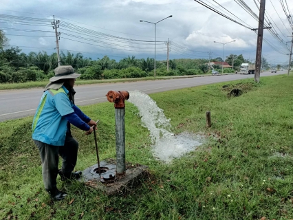 ไฟล์แนบ กปภ.สาขาคลองท่อมเปิดล้างระบายตะกอนในเส้นท่อจ่ายน้ำ (Blow off) ผ่านหัวดับเพลิง