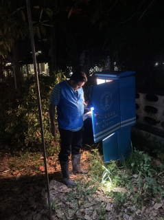 ไฟล์แนบ การประปาส่วนภูมิภาคสาขาชะอวดลงพื้นที่ทำเสต็บเทส 