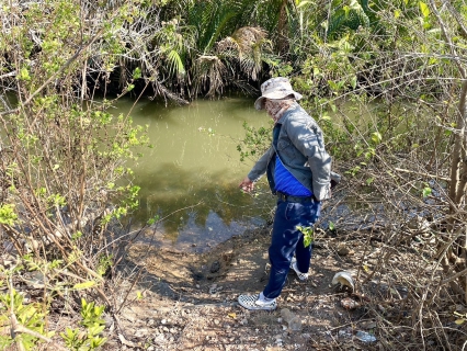 ไฟล์แนบ กปภ.สาขาขลุง ออกสำรวจหาท่อรั่วในพื้นที่ตามแผนลดน้ำสูญเสียค้นหาท่อแตก/รั่วต่อเนื่อง เพื่อตรวจสอบจุดต้องสงสัย MM08 สถานีผลิตน้ำพลิ้ว จ่ายพื้นที่บางสระเก้า อ.แหลมสิงห์ จ.จันทบุรี