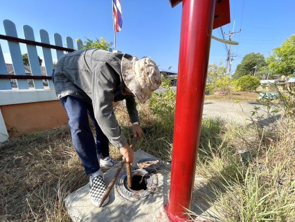 ไฟล์แนบ กปภ.สาขาขลุง ออกสำรวจหาท่อรั่วในพื้นที่ตามแผนลดน้ำสูญเสียค้นหาท่อแตก/รั่วต่อเนื่อง เพื่อตรวจสอบจุดต้องสงสัย MM08 สถานีผลิตน้ำพลิ้ว จ่ายพื้นที่บางสระเก้า อ.แหลมสิงห์ จ.จันทบุรี