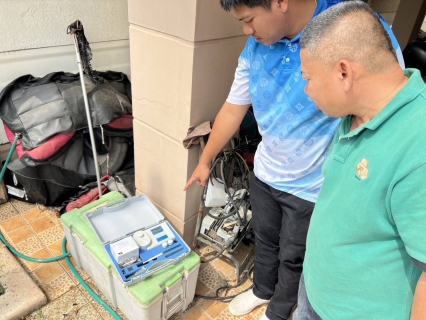 ไฟล์แนบ กปภ.สาขาอ้อมน้อย ลงพื้นที่ตรวจสอบค่าคลอรีนในเขตพื้นที่รับผิดชอบ