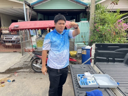 ไฟล์แนบ กปภ.สาขาอ้อมน้อย ลงพื้นที่ตรวจสอบค่าคลอรีนในเขตพื้นที่รับผิดชอบ
