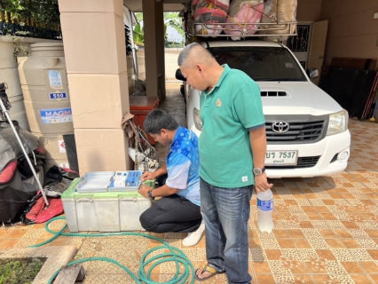 ไฟล์แนบ กปภ.สาขาอ้อมน้อย ลงพื้นที่ตรวจสอบค่าคลอรีนในเขตพื้นที่รับผิดชอบ