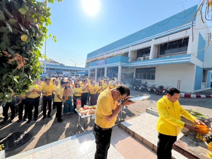 ไฟล์แนบ ผู้บริหารและพนักงานในสังกัด กปภ.สาขาขอนแก่น (พ) ร่วมพิธีบวงสรวงพระแม่ธรณี และพระภูมิเจ้าที่ พร้อมทำบุญสำนักงานเนื่องในโอกาสวันคล้ายวันสถาปนา กปภ. ครบรอบ 45 ปี