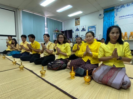 ไฟล์แนบ ผู้บริหารและพนักงานในสังกัด กปภ.สาขาขอนแก่น (พ) ร่วมพิธีบวงสรวงพระแม่ธรณี และพระภูมิเจ้าที่ พร้อมทำบุญสำนักงานเนื่องในโอกาสวันคล้ายวันสถาปนา กปภ. ครบรอบ 45 ปี