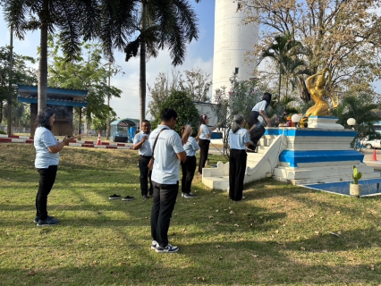 ไฟล์แนบ กปภ.สาขาด่านช้าง จัดพิธีบวงสรวงพระแม่ธรณี เนื่องในวันครบรอบ 45 ปี วันสถาปนา กปภ.