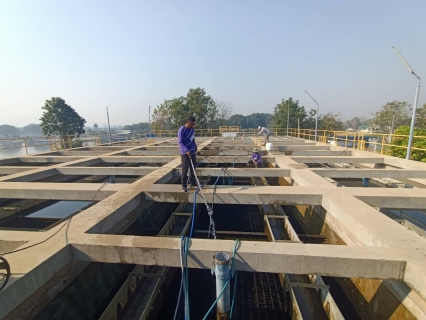 ไฟล์แนบ กปภ.สาขากาญจนบุรี ล้างถังตกตะกอนโรงกรองน้ำ ประจำเดือน กุมภาพันธ์ 2567 