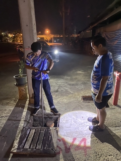 ไฟล์แนบ กปภ.สาขากำแพงเพชร ลุย ! ลงพื้นที่ ทำ Step Test ค้นหาท่อแตกรั่ว 