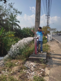 ไฟล์แนบ กปภ.สาขาคลองท่อมเปิดล้างระบายตะกอนในเส้นท่อจ่ายน้ำ (Blow off) ผ่านหัวดับเพลิง