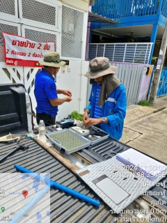 ไฟล์แนบ กปภ.สาขาภูเก็ต นำทีมลงพื้นที่ บริเวณหมู่บ้านเดอะสเปช ม.6 ถ.พระภูเก็ตแก้ว ต.กะทู้ อ.กะทู้ จ.ภูเก็ต เพื่อดำเนินการตรวจสอบคุณภาพน้ำ