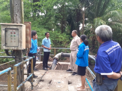 ไฟล์แนบ นายวิทยา สามสุวรรณ ผู้อำนวยการการประปาส่วนภูมิภาคเขต 4  และคณะ ตรวจเยี่ยม กปภ.สาขาจันดี ติดตามสถานการณ์ภัยแล้ง พร้อมมอบแนวทางปฏิบัติงานให้แก่หน่วยงาน