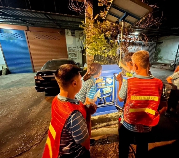 ไฟล์แนบ กปภ.สาขาตาก ลงพื้นที่ตรวจสอบน้ำสูญเสีย ด้วยวิธีการ Step Test