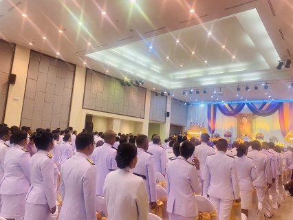 ไฟล์แนบ กปภ.สาขากระบี่ ร่วมพิธีถวายเครื่องราชสักการะและวางพานพุ่มเงินพุ่มทอง และพิธีจุดเทียนถวายพระพรชัยมงคลสมเด็จพระนางเจ้าฯ พระบรมราชินี&#148; เนื่องโอกาสวันเฉลิมพระชนมพรรษา วันที่ 3 มิถุนายน 2567 