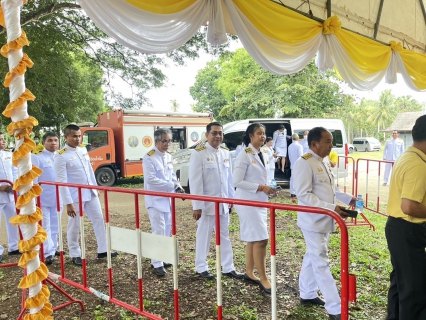 ไฟล์แนบ การประปาส่วนภูมิภาคสาขาท่าแซะ เข้าร่วมพิธีพลีกรรมตักน้ำจากแหล่งน้ำศักดิ์สิทธิ์ เพื่อจัดทำน้ำพระพุทธมนต์ศักดิ์สิทธิ์เนื่องในโอกาสพระราชพิธีมหามงคลเฉลิมพระชนมพรรษา 6 รอบ 28 กรกฎาคม 2567