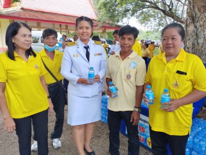 ไฟล์แนบ การประปาส่วนภูมิภาคสาขาท่าแซะ ลงพื้นที่ให้บริการน้ำดื่มบรรจุขวดตราสัญลักษณ์กปภ. จำนวน ๑,๐๐๐ ขวด 