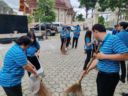 ไฟล์แนบ กปภ.ข.9 จัดกิจกรรมก๋วยฮ่วมใจ๋ฮอมบุญ ณ วัดสันศรี ต.สันพระเนตร อ.สันทราย โดยถวายเทียนพรรษา และร่วมกันทำความสะอาดวัด