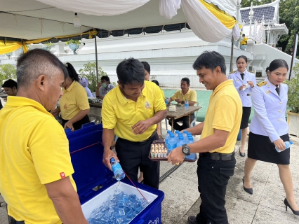 ไฟล์แนบ กปภ.สาขากระบี่ เข้าร่วมพิธีเสกน้ำพระพุทธมนต์ศักดิ์สิทธิ์และสนับสนุนน้ำดื่มตราสัญลักษณ์ กปภ.จำนวน 540 ขวด  เนื่องในโอกาสพระราชพิธีมหามงคลเฉลิมพระชนมพรรษา 6 รอบ 28 กรกฎาคม 2567