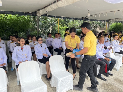 ไฟล์แนบ กปภ.สาขากระบี่ เข้าร่วมพิธีเสกน้ำพระพุทธมนต์ศักดิ์สิทธิ์และสนับสนุนน้ำดื่มตราสัญลักษณ์ กปภ.จำนวน 540 ขวด  เนื่องในโอกาสพระราชพิธีมหามงคลเฉลิมพระชนมพรรษา 6 รอบ 28 กรกฎาคม 2567