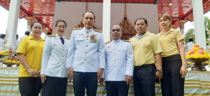 ไฟล์แนบ กปภ.สาขาพัทยา (พ) ร่วมพิธีเวียนเทียนสมโภชน้ำพระพุทธมนต์ศักดิ์สิทธิ์ เนื่องในโอกาสพระราชพิธีมหามงคลเฉลิมพระชนมพรรษา ๖ รอบ ๒๘ กรกฎาคม ๒๕๖๗ ณ วัดเขาบางทราย