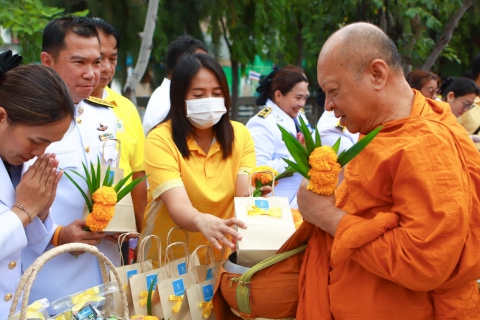 ไฟล์แนบ กปภ.สาขาประจวบคีรีขันธ์ เข้าร่วมพิธีสวดพระพุทธมนต์ และทำบุญตักบาตรถวายพระราชกุศล เนื่องในวันที่ระลึกวันคล้ายวันสวรรคต สมเด็จพระนารายณ์มหาราช ประจำปี 2567