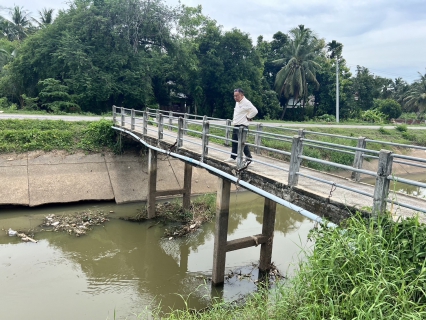 ไฟล์แนบ กปภ.สาขาสมุทรสงคราม ลงพื้นที่ติดตามสถานการณ์กรณีระดับน้ำคลองชลประทานลดระดับลง เพื่อประเมินและวางแผนการจ่ายน้ำให้เหมาะสม