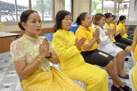 ไฟล์แนบ การประปาส่วนภูมิภาคสาขาท่าแซะ เข้าร่วมพิธีเจริญพระพุทธมนต์และทำบุญตักบาตรถวายพระราชกุศล เนื่องในโอกาสมหามงคลเฉลิม พระชนมพรรษา 28 กรกฎาคม 2567