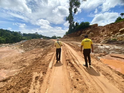 ไฟล์แนบ กปภ.สาขาขลุง ลงพื้นที่สำรวจความคืบหน้าโครงการอ่างเก็บน้ำห้วยแห้งอันเนื่องมาจากพระราชดำริ