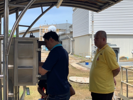 ไฟล์แนบ กปภ.สาขาอ้อมน้อย ร่วมตรวจสอบความเที่ยงตรงของมาตรวัดน้ำหลักของสถานีจ่ายน้ำพุทธมณฑล (SS2)