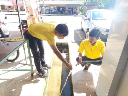 ไฟล์แนบ กปภ.สาขาบ้านตาขุน ดำเนินการตรวจสอบคุณภาพน้ำในระบบจ่าย ณ พื้นที่แม่ข่ายบ้านตาขุน หมู่ 1 ตำบลพะแสง อำเภอบ้านตาขุน จังหวัดสุราษฎร์ธานี