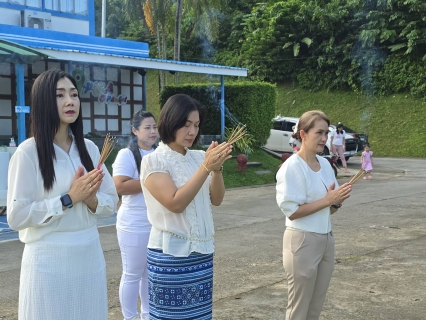 ไฟล์แนบ กปภ.สาขาภูเก็ต ร่วมจัดกิจกรรม พิธีสักการะพระภูมิเจ้าที่ ศาลพระแม่ธรณีวิสุทธิสรรพสักขีบารมีธำรงชล ที่ประดิษฐานบริเวณด้านหน้าอาคารสำนักงาน และพิธีสักการะศาลเจ้าแม่นวลน้องตะเคียนทอง