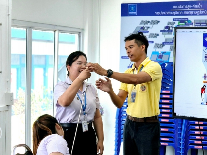 ไฟล์แนบ การประปาส่วนภูมิภาคสาขาสุราษฎร์ธานี (ชั้นพิเศษ) จัดกิจกรรมให้ความรู้แก่นักศึกษาฝึกประสบการณ์ภาคสนาม