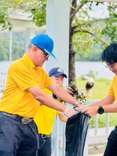 ไฟล์แนบ กปภ.สาขาภูเก็ต ร่วมกับโครงการชลประทานภูเก็ต และเครือข่ายองค์กรผู้ใช้น้ำจังหวัดภูเก็ต จัดกิจกรรมพัฒนาทำความสะอาดเขื่อนบางวาดเฉลิมพระเกียรติพระบาทสมเด็จพระเจ้าอยู่หัว เนื่องในโอกาสพระราชพิธีมหามงคลเฉลิมพระชนพรรษา 6 รอบ