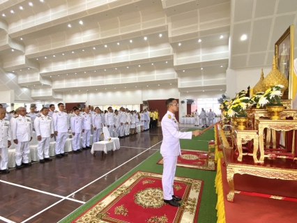 ไฟล์แนบ กปภ.สาขาขลุง เข้าร่วมพิธีทำบุญตักบาตรถวายพระราชกุศล และพิธีถวายเครื่องราชสักการะพร้อมวางพานพุ่ม เนื่องในกิจกรรมวันคล้ายวันพระบรมราชสมภพ พระบาทสมเด็จพระบรมชนกาธิเบศรมหาภูมิพลอดุลยเดชมหาราช บรมนาถบพิตร วันชาติ และวันพ่อแห่งชาติ 5 ธันวาคม 2567