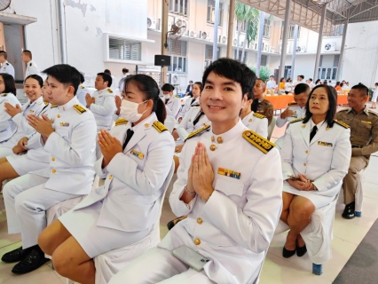 ไฟล์แนบ กปภ.สาขาสมุทรสาคร (พ) เข้าร่วมพิธีเจริญพระพุทธมนต์และทำบุญตักบาตรถวายพระกุศล 