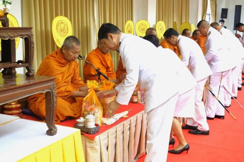 ไฟล์แนบ กปภ.สาขาประจวบคีรีขันธ์ ร่วมพิธีทำบุญตักบาตรถวายพระราชกุศลและพิธีถวายพระพร เนื่องในวันคล้ายวันประสูติสมเด็จพระเจ้าลูกเธอ เจ้าฟ้าสิริวัณณวรี นารีรัตนราชกัญญา 8 มกราคม 2568