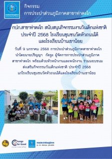 ไฟล์แนบ กปภ.สาขาท่าตะโก สนับสนุนกิจกรรมงานวันเด็กแห่งชาติ ประจำปี 2568 โรงเรียนชุมชนวัดหัวถนนใต้(นิยุตประชาสรรค์) และโรงเรียนบ้านเขาน้อย