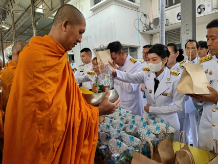 ไฟล์แนบ กปภ.สาขาสมุทรสาคร (พ) เข้าร่วมพิธีเจริญพระพุทธมนต์และพิธีทำบุญตักบาตรถวายพระราชกุศล และพิธีทางศาสนามหามงคลถวายพระราชกุศล