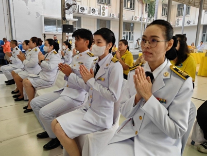 ไฟล์แนบ กปภ.สาขาสมุทรสาคร (พ) เข้าร่วมพิธีเจริญพระพุทธมนต์และพิธีทำบุญตักบาตรถวายพระราชกุศล และพิธีทางศาสนามหามงคลถวายพระราชกุศล