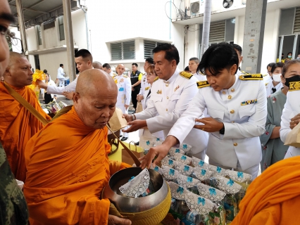 ไฟล์แนบ กปภ.สาขาสมุทรสาคร (พ) เข้าร่วมพิธีเจริญพระพุทธมนต์และพิธีทำบุญตักบาตรถวายพระราชกุศล และพิธีทางศาสนามหามงคลถวายพระราชกุศล