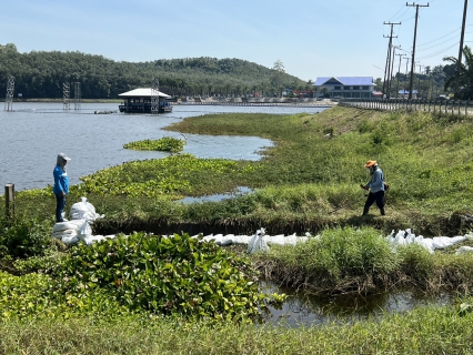 ไฟล์แนบ การประปาส่วนภูมิภาคสาขาบางสะพาน ร่วมกันกั้นกระสอบทราย บริเวณสปริงเวย์ทางไหลระบาย             ของน้ำดิบในอ่างเก็บน้ำช้างแรก