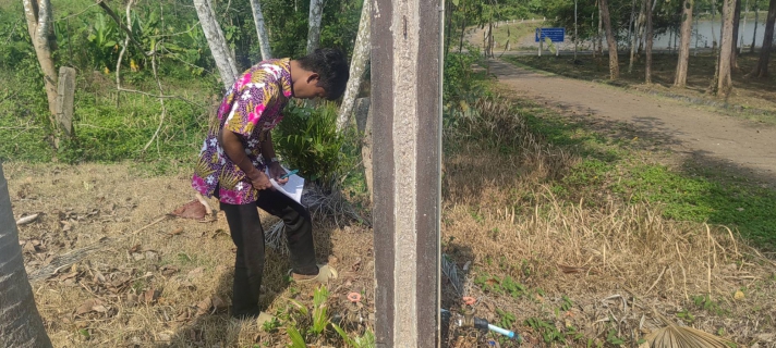 ไฟล์แนบ กปภ.สาขาบ้านตาขุน ลงพื้นที่สุ่มมาตรวัดน้ำของลูกค้า ตรวจสอบมาตรและรายงานมาตร 0 หน่วย