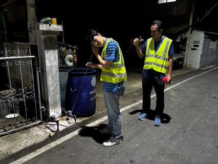 ไฟล์แนบ กปภ.สาขาท่ามะกาลงพื้นที่สำรวจหาท่อแตกท่อรั่ว