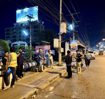 ไฟล์แนบ กปภ.สาขาสมุทรสาคร (พ) ลงพื้นที่สำรวจหาท่อแตก-ท่อรั่วในระบบจำหน่ายน้ำ (Step Test) บริเวณ DMA-18-คลองนา 2