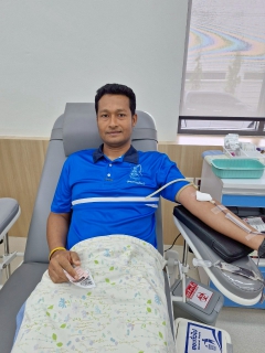 ไฟล์แนบ การประปาส่วนภูมิภาคสาขาทุ่งสง ร่วมบริจาคโลหิต ถวายเป็นพระราชกุศลแด่สมเด็จพระกนิษฐาธิราชเจ้า กรมสมเด็จพระเทพรัตนราชสุดา ฯ สยามบรมราชกุมารี