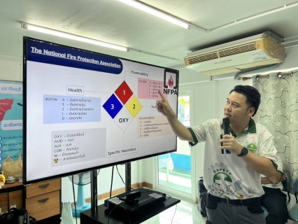 ไฟล์แนบ กปภ.ข.1 และ กพท. ร่วมกับ กอป.กปภ.สำนักงานใหญ่ จัดอบรมหลักสูตร "ความปลอดภัยในการทำงานเกี่ยวกับสารเคมีและตอบโต้กรณีเกิดเหตุฉุกเฉิน"