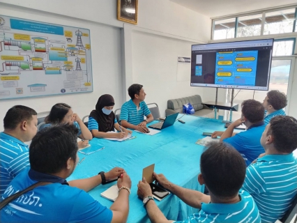 ไฟล์แนบ วันศุกร์ที่ 16 พฤษภาคม 2568 เวลา 08.30 น. กปภ.สาขาเขาชัยสน นำโดย นายณัฐยุทธ โชโต ผจก.กปภ.สาขาเขาชัยสน พร้อมด้วย หัวหน้างาน และพนักงานในสังกัด ได้ร่วมกิจกรรมสนทนายามเช้า (Morning Talk) ครั้งที่ 8/2568