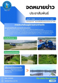 ไฟล์แนบ กปภ.สาขาท่าตะโก ลงพื้นที่สำรวจแหล่งน้ำดิบเพื่อแก้ไขปัญหาภัยแล้ง  ณ หน่วยบริการหนองบัว