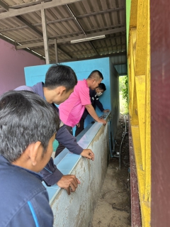ไฟล์แนบ กปภ.สาขาเพชรบุรี ดำเนินงานตรวจสอบท่อรั่วภายใน/ตรวจสอบคุณภาพน้ำโรงเรียนบ้านดอนนาลุ่ม