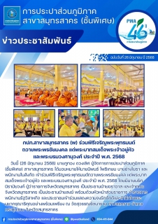 ไฟล์แนบ กปภ.สาขาสมุทรสาคร (พ) ร่วมพิธีเจริญพระพุทธมนต์ถวายพระพรชัยมงคล แด่พระบาทสมเด็จพระเจ้าอยู่หัว และพระบรมวงศานุวงศ์ ประจำปี พ.ศ. 2568 